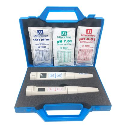 Set Milwaukee pentru măsurarea pH și EC (conductivitate electrică)