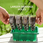 Set de 5 mini-sere pentru răsaduri cu iluminat LED, 18/14/15 cm