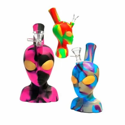 Alien Head Silicone Bong 20 cm