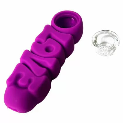 Pipă din silicon LOVE, 12 cm