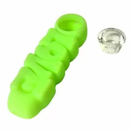 Pipă din silicon LOVE, 12 cm