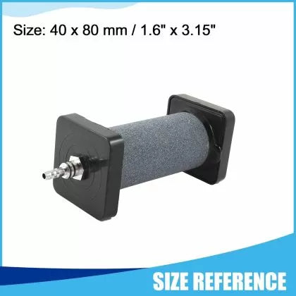 Piatră de aerare cilindrică gri, cu capete dreptunghiulare, 150 mm
