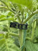 Cleme de susținere pentru plante, 100 bucăți în pachet, negre