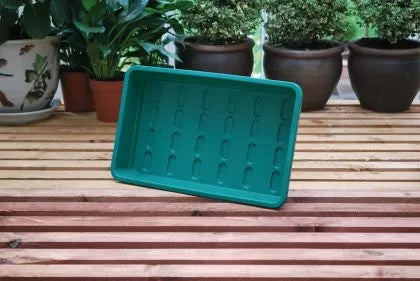 Garland - green garden tray without drainage holes, 37 x 23.5 x 6 cm (medium)