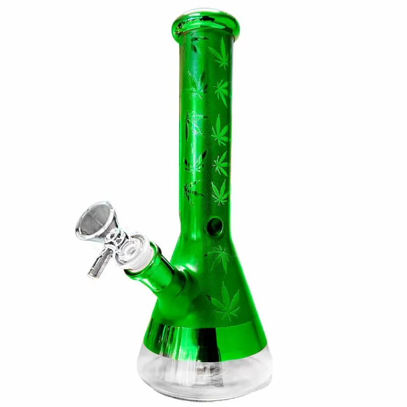 Bong din sticlă Weed Leaves 25 cm