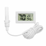 Termo-higrometru digital compact cu sondă pentru măsurarea umidității și temperaturii 1.3 m, negru