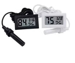 Termo-higrometru digital compact cu sondă pentru măsurarea umidității și temperaturii 1.3 m, negru