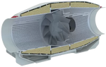 Vents Stream 150/160 - ventilator turbionar insonorizat (canal) 540 m3/h