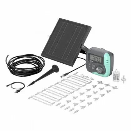 Water Master set pentru irigare automată cu baterie și încărcător solar