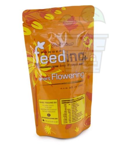 GH Powder Feeding Short Flowering 125g. - îngrășământ pentru plante cu înflorire rapidă (pulbere)