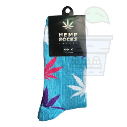 Socks Hemp XXX Amsterdam - Unisex, Blue Colour