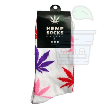 Socks Hemp XXX Amsterdam - Unisex, White Colour