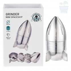 Grinder Mini Spaceship 50 mm argintiu