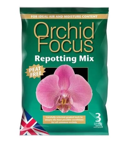 GT Orchid Focus Repotting Mix Peat Free - Orchid repotting mix without peat 3 l